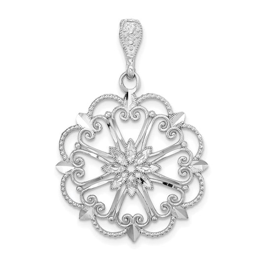 Gold Polished Filigree Pendants