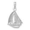 Gold Polished Sailboat Pendants