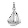 Gold Polished Sailboat Pendants