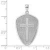 Gold Shield Cross Pendant