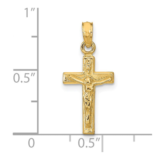 14k Crucifix Pendant