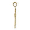 14K Textured with Square Center Cross Pendant