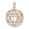 Gold Star of David Chai Pendants