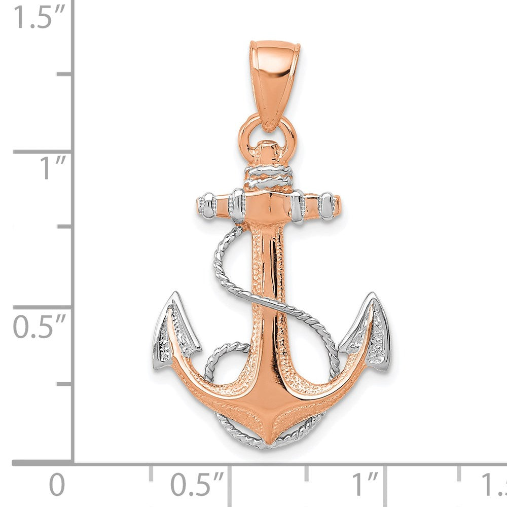 Gold Polished Anchor Pendants