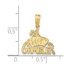 14K #1 GAMBLER with Cards Pendant