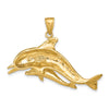 Gold Polished Dolphin Pendants