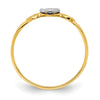 14k Two-tone Hearts Ring