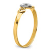 14k Two-tone Hearts Ring