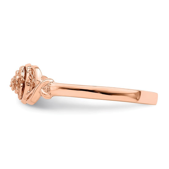 Gold Polished Flower Rings