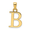 14K Letter B Initial Pendant
