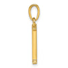 14K Polished Letter F Pendant