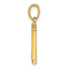 14K Polished Letter K Pendant