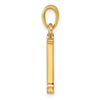 14K Polished Letter M Pendant