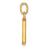 14K Polished Letter R Pendant
