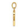 14K Polished Letter S Pendant
