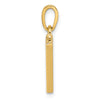 14K Polished Letter V Pendant