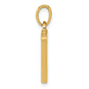 14K Polished Letter W Pendant