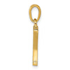 14K Polished Letter Y Pendant