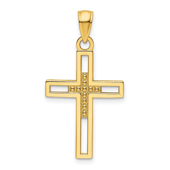 Gold Latin Cross Pendant