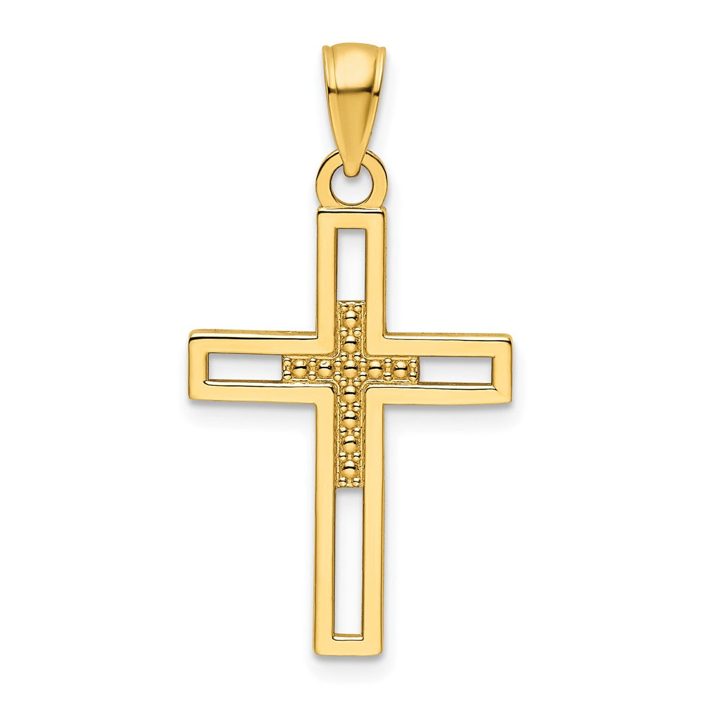 Gold Latin Cross Pendant
