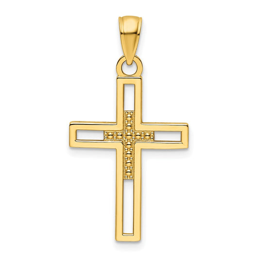 Gold Latin Cross Pendant