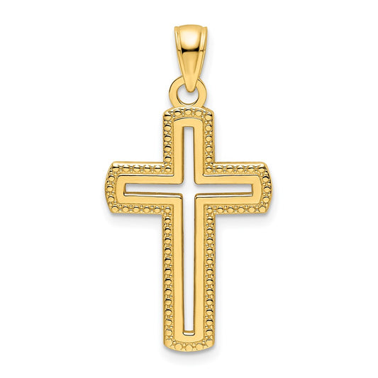 Gold Latin Cross Pendant