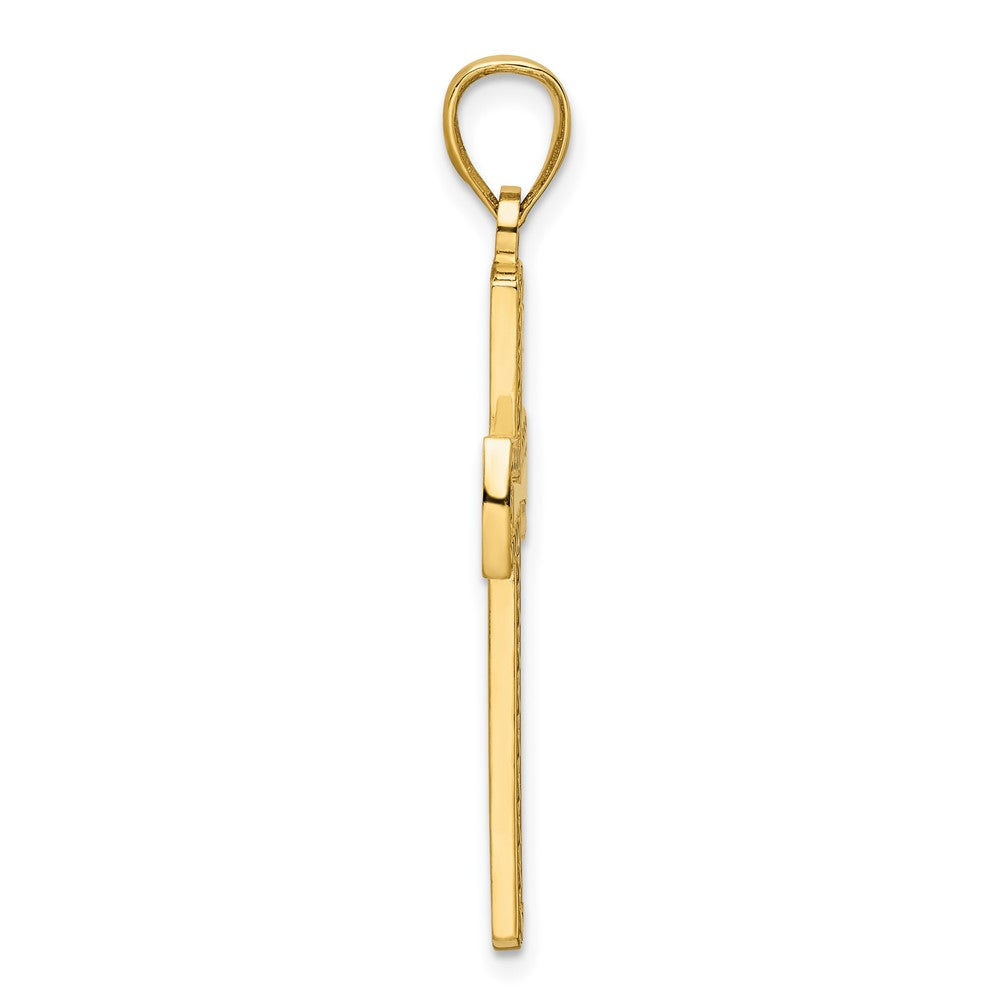 Gold Latin Cross Pendant