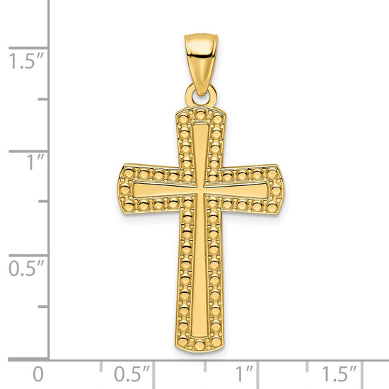 Gold Latin Cross Pendant