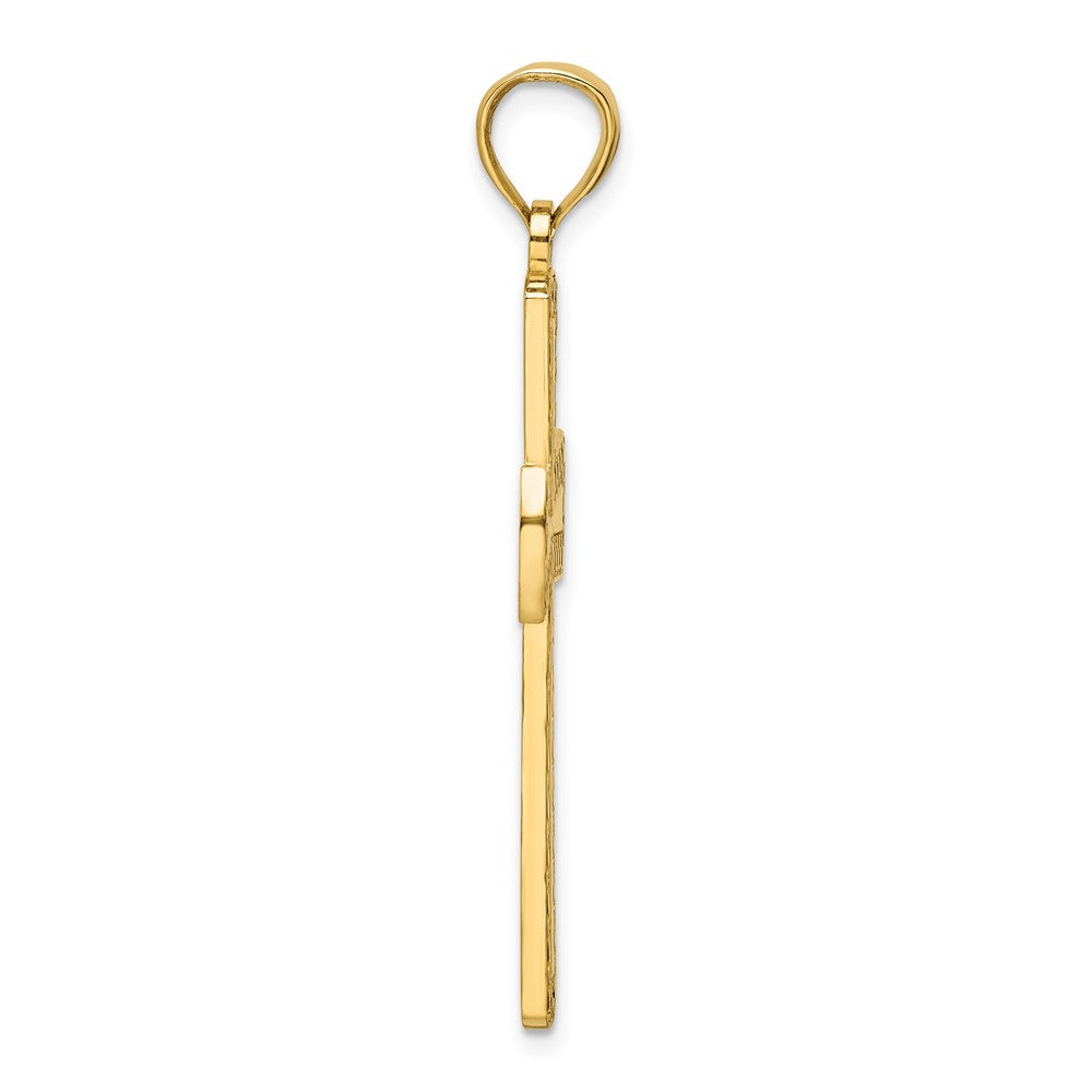 Gold Latin Cross Pendant