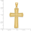 Gold Latin Cross Pendant