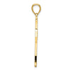 14K Polished Fancy Double Cross Pendant