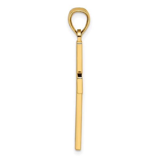 Gold Latin Cross Pendant
