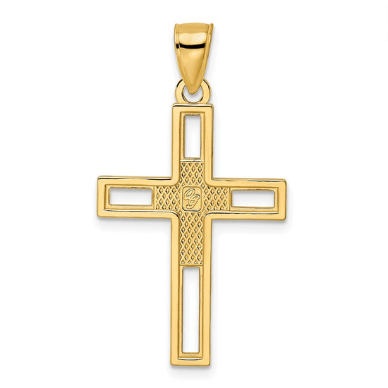 Gold Latin Cross Pendant