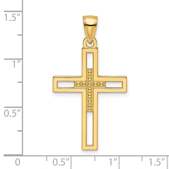 Gold Latin Cross Pendant