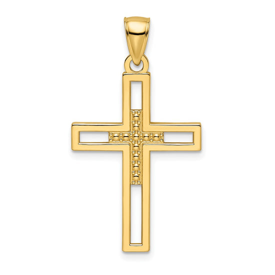 Gold Latin Cross Pendant