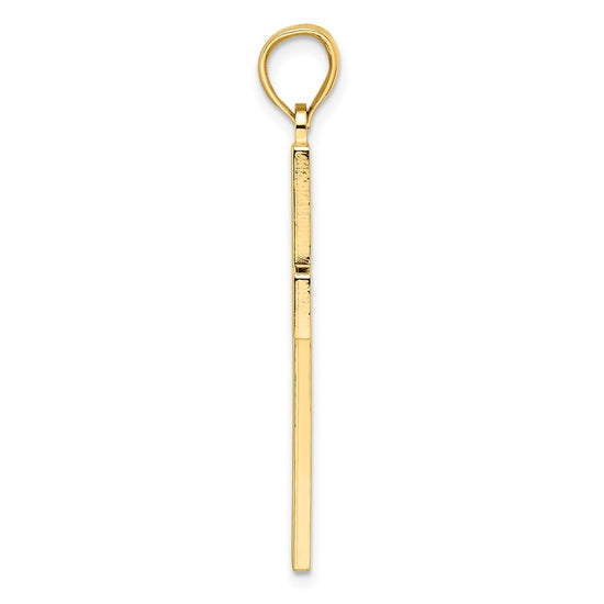 Gold Latin Cross Pendant