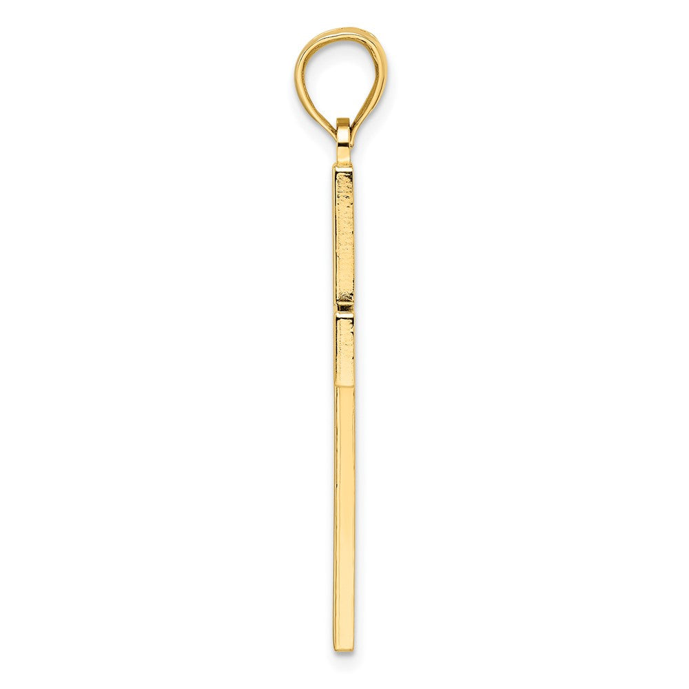 Gold Latin Cross Pendant