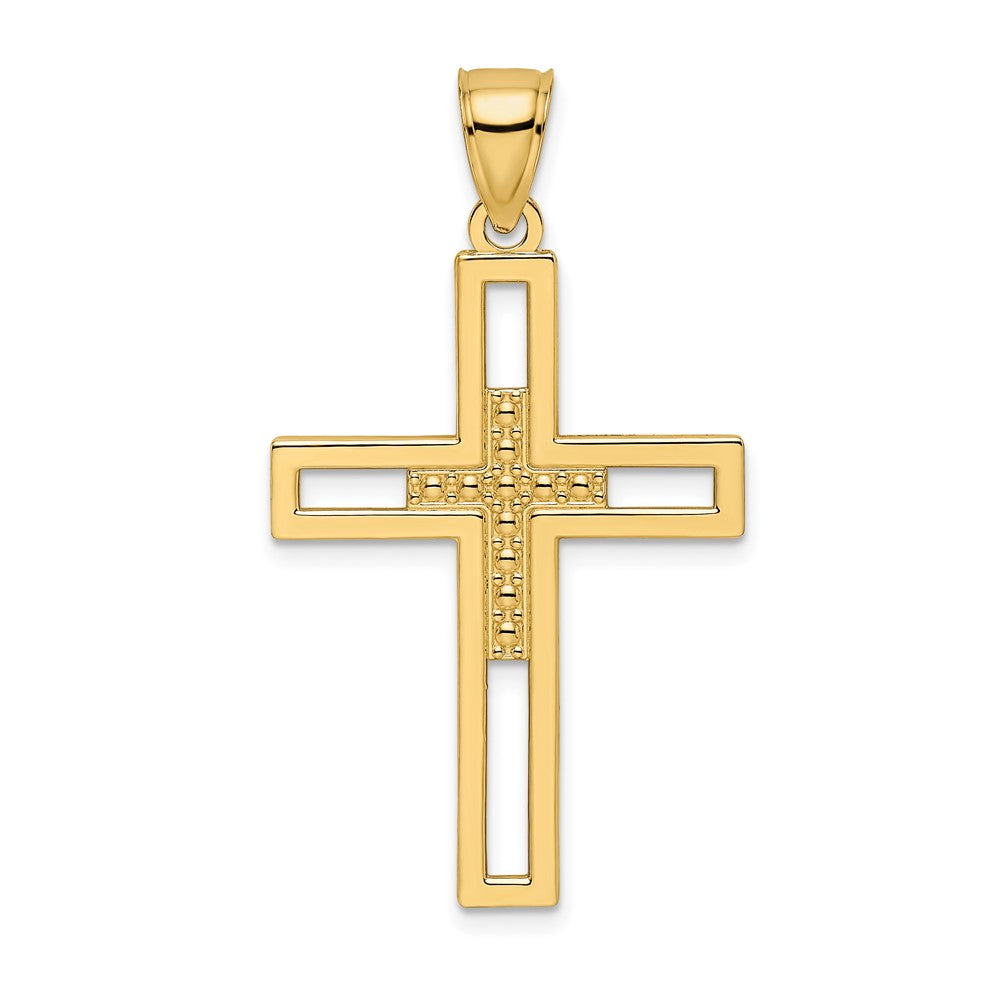 Gold Latin Cross Pendant