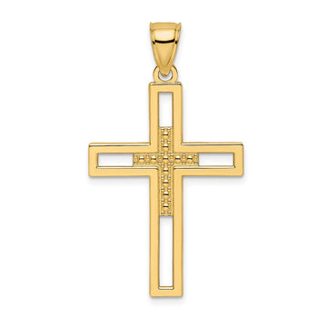 Gold Latin Cross Pendant