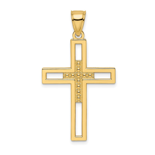 Gold Latin Cross Pendant