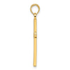 14k Beaded and Polished Fancy Cross Pendant
