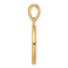14k Polished Tree of Life Circle Pendant