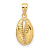 14k Polished 3-D Cowrie Shell Pendant