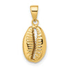 14k Polished 3-D Cowrie Shell Pendant