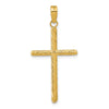 Gold Hollow Latin Cross Pendant