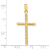 Gold Hollow Latin Cross Pendant