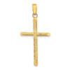 Gold Hollow Latin Cross Pendant