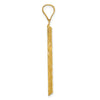Gold Hollow Latin Cross Pendant