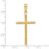 Gold Hollow Latin Cross Pendant