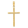 Gold Hollow Latin Cross Pendant